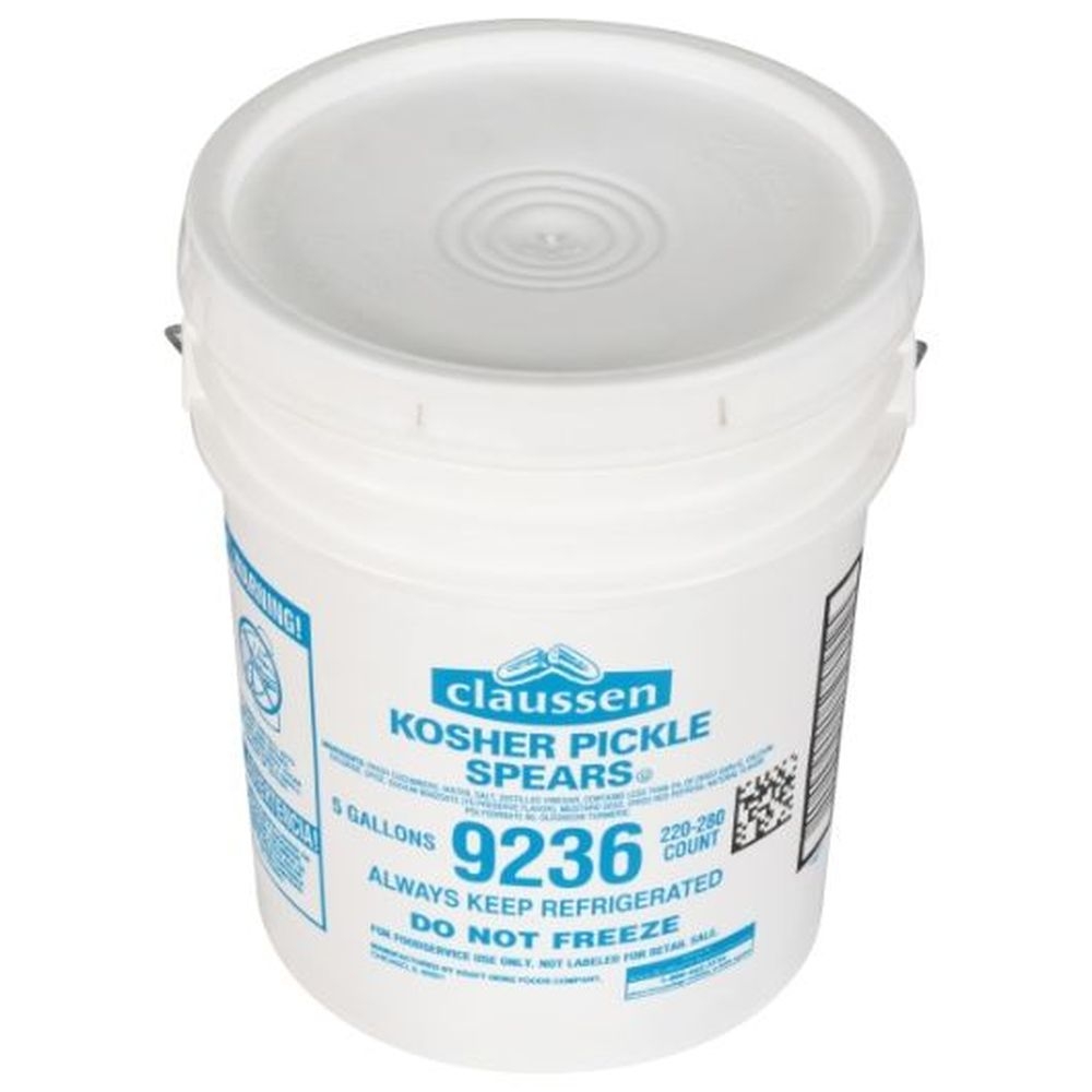 Claussen Dill Pickle Spears, 5 Gallon -- 220 To 280 Per Case