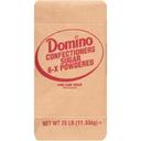 Domino Confectioners Sugar, 25 Pound Bag.