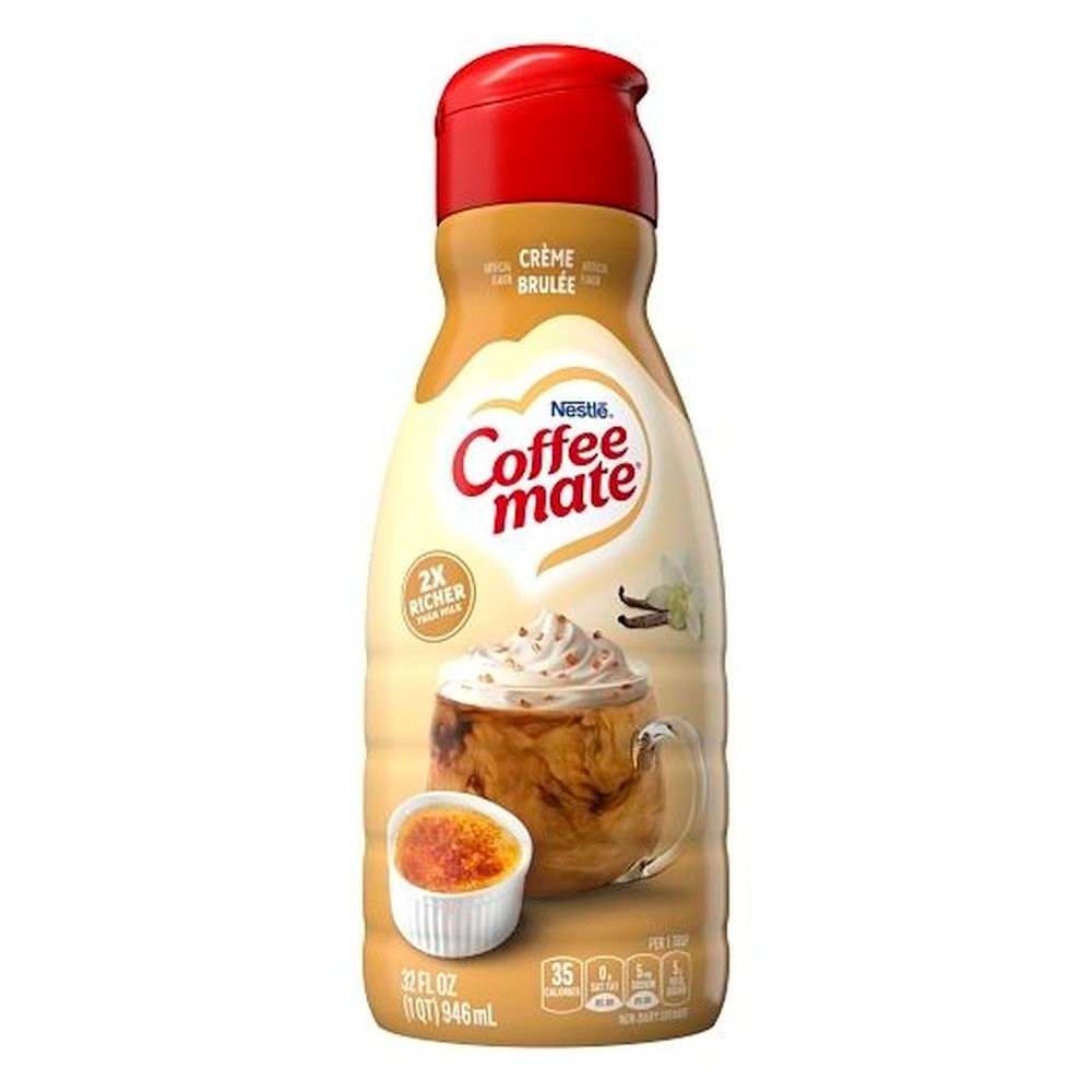 Coffee-mate Creme Brulee Liquid Coffee Creamer, 32 Fluid Ounce -- 6 Per Case
