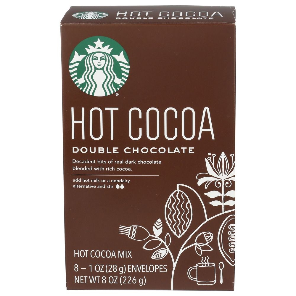 Starbucks Double Chocolate Hot Cocoa Mix, 8 Ounce -- 6 Per Case