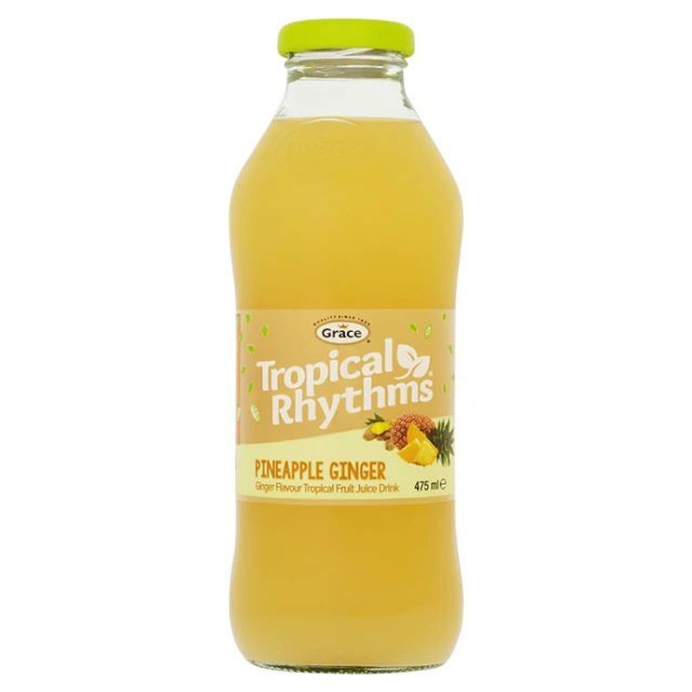 Grace Tropical Rhythms Pineapple Ginger Juice, 16 Ounce -- 12 Per Case