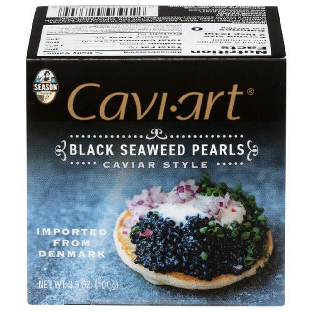 Season Caviart Black Seaweed Pearls, 3.5 Ounce -- 12 Per Case