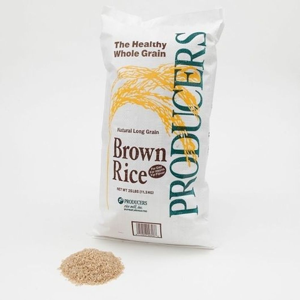 Producers Rice Mill Long Grain Brown Rice, 25 Pound