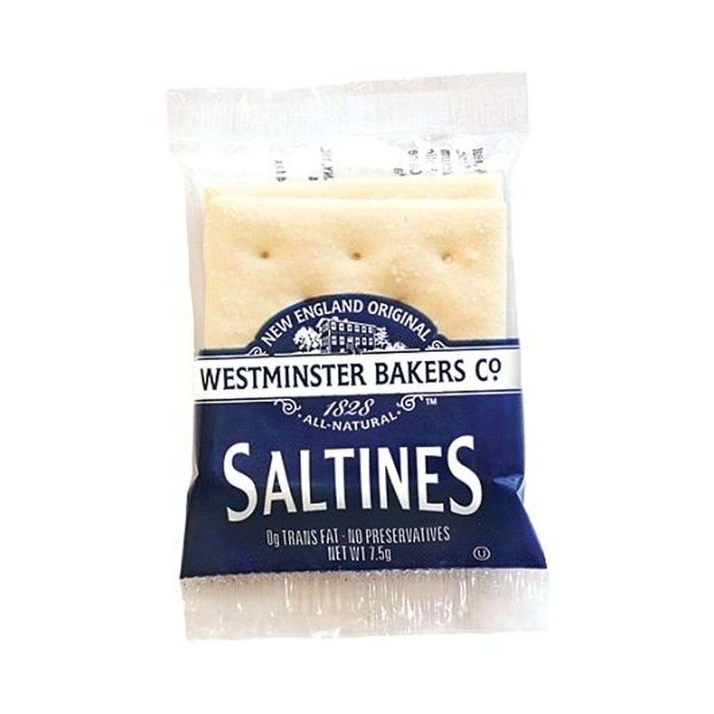 Westminster Saltines Crackers -- 500 per case.