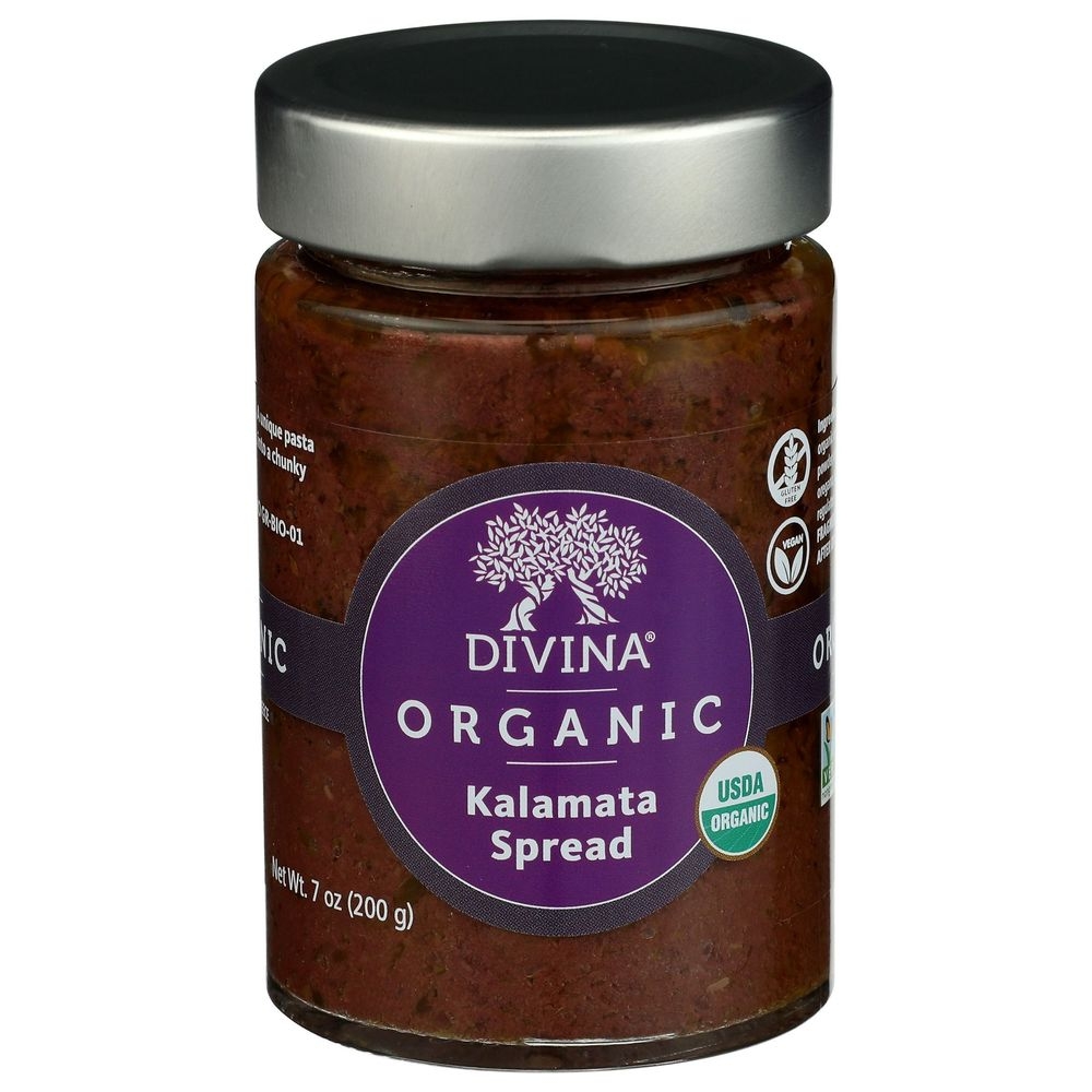 Divina Organic Kalamata Spread, 7 Ounce -- 6 Per Case