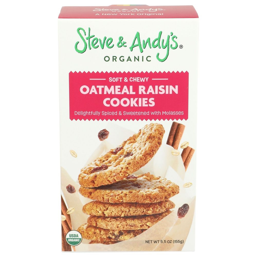 Organic Soft and Chewy Oatmeal Raisin Cookies