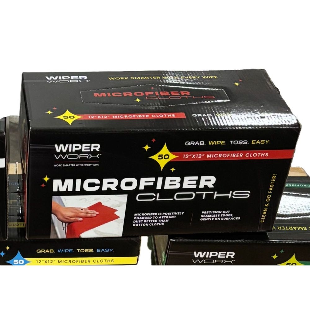 WiperWorx Red 180 GSM Disposable Microfiber Cloth