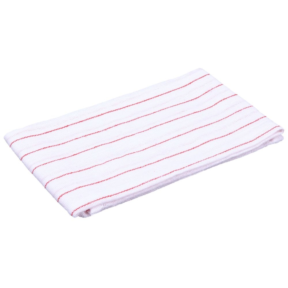 Red Stripe Glass Towel