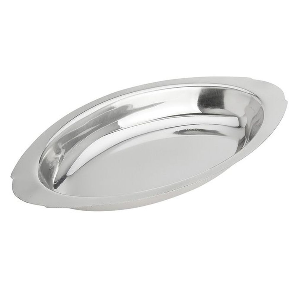 American Metalcraft Stainless Steel 15 Ounce Oval Au Gratin Dish, 9-5/8 X 5 X 1-1/2 Inch