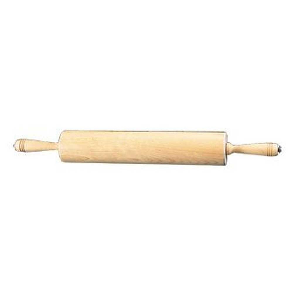 American Metalcraft Light Brown Birch Wood Rolling Pin And Pie Roller, 18 Inch