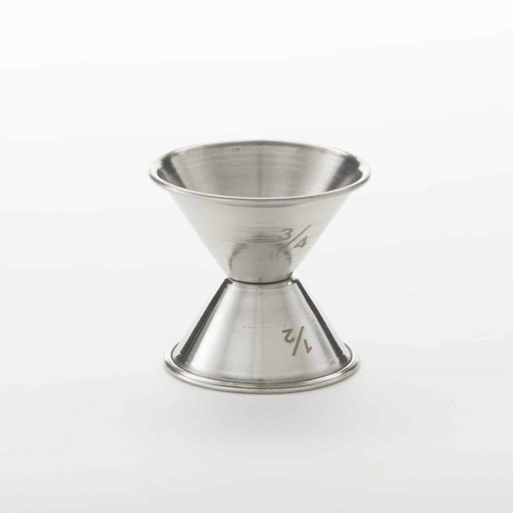 American Metalcraft Stainless Steel Bar Jiggers, 1/2 X 3/4 Ounce Capacity