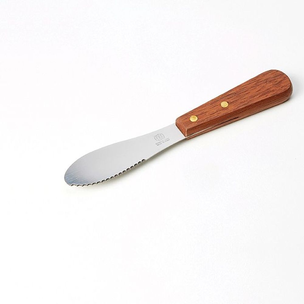 American Metalcraft Stainless Steel Sandwich Spreader With Wood Handle, 8 Inch