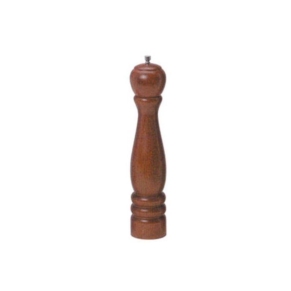 American Metalcraft Brown Mahogany Wood Pepper Mill, 8 Inch