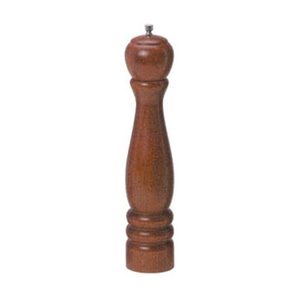 American Metalcraft Brown Mahogany Wood Pepper Mill, 18 Inch