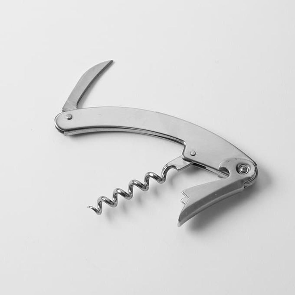 American Metalcraft Stainless Steel Waiters Corkscrew, 4-3/8 X 1 X 1/4 Inch