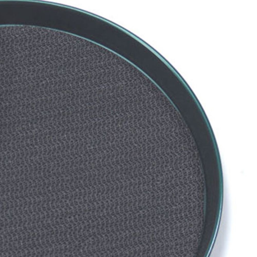 American Metalcraft Black Pvc Round Tray Mat, 13 Inch Dia.