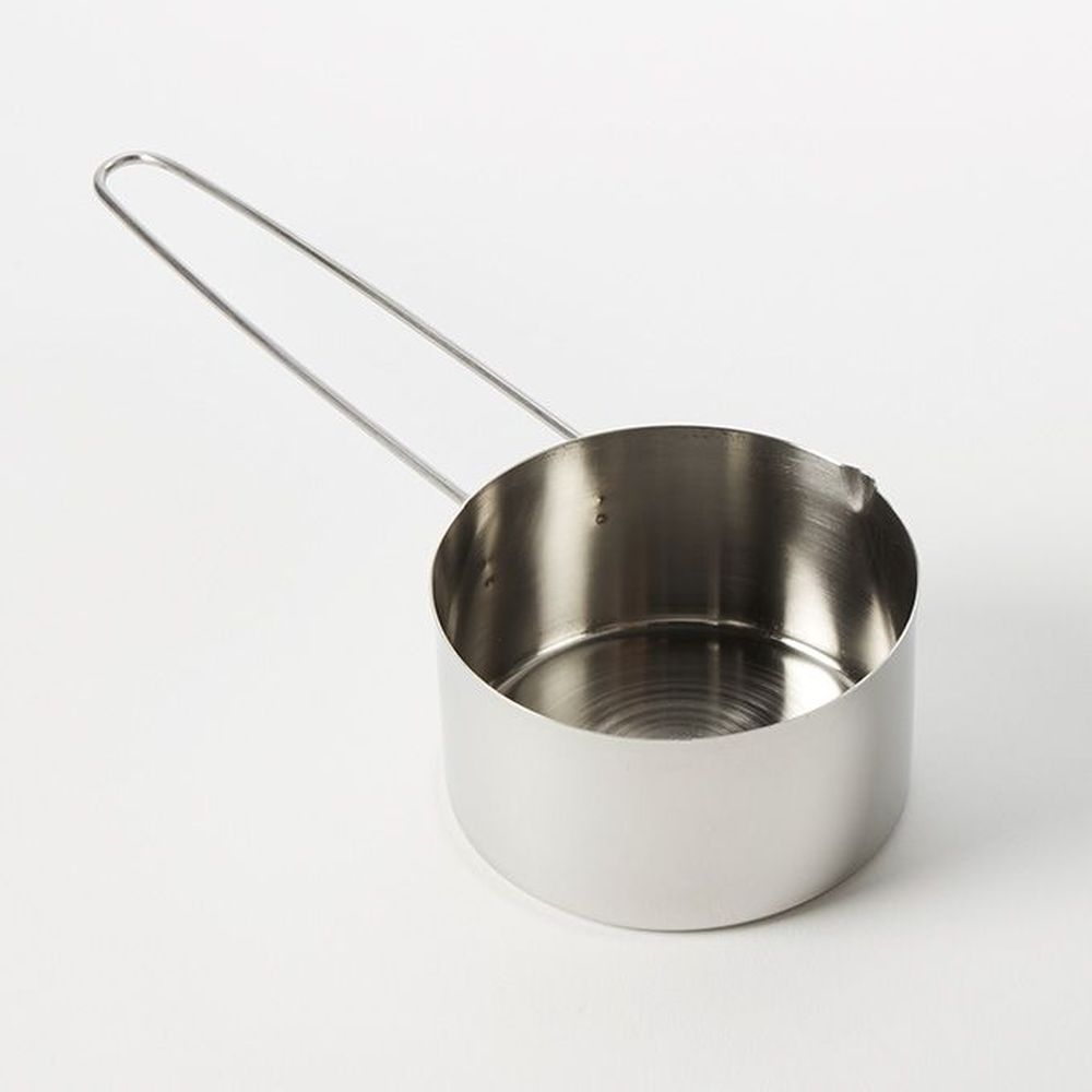 American Metalcraft Stainless Steel 1 1/4 Cup Measuring Cup With 6 Inch Wire Handle