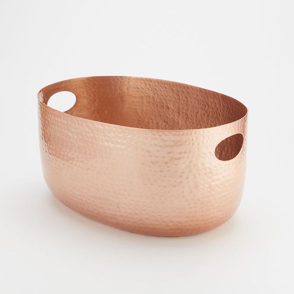 American Metalcraft Copper Hammered Aluminum 10 Quart Beverage Tub, 15-1/4 X 10-3/4 X 7-1/2 Inch