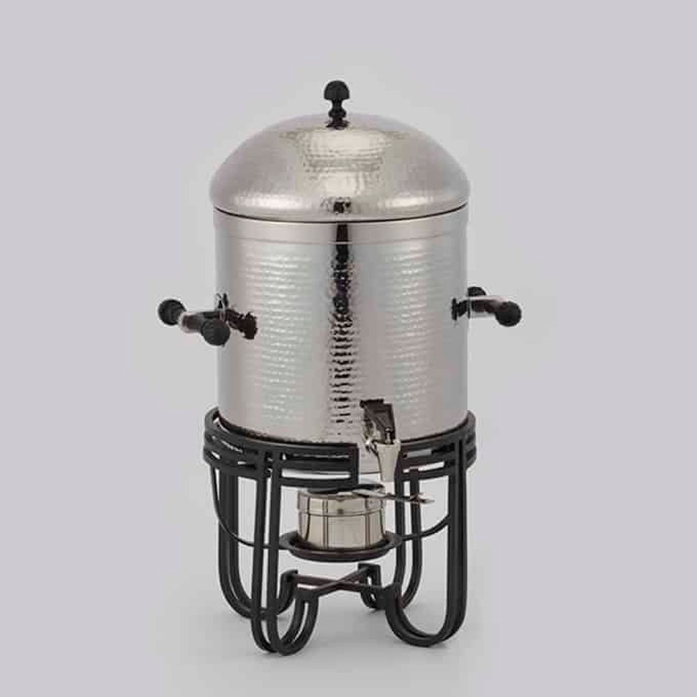 American Metalcraft Mesa Collection Hammered Stainless Steel 13 Quart Coffee Urn, 14-1/8 X 14-1/8 X 23-1/2 Inch