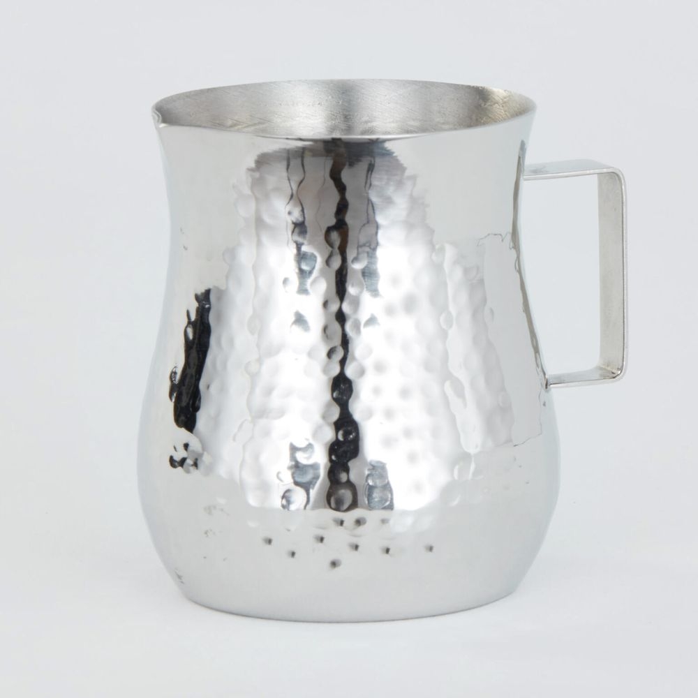 American Metalcraft Silver Hammered Stainless Steel 4 Ounce Bell Creamer, 3 X 2-1/4 X 2-3/4 Inch