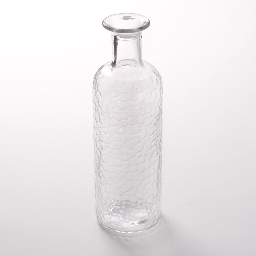 American Metalcraft Clear Glass 29 Ounce Hammered Carafe, 3-1/8 Inch Dia. X 10-1/4 Inch Height
