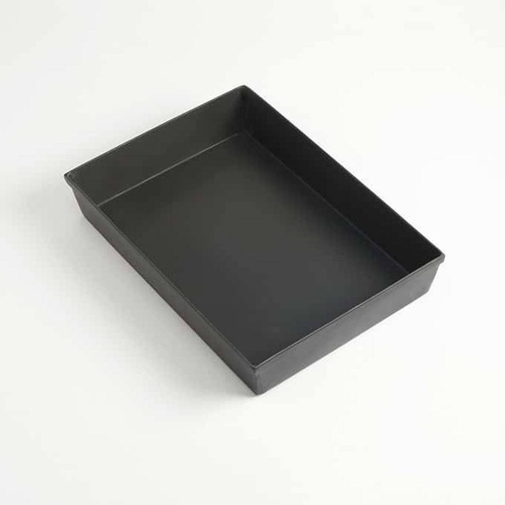 American Metalcraft Dark Gray 14 Gauge Hard Coat Anodized Aluminum Detroit Style Pizza Pan, 14 X 10 X 2-1/2 Inch