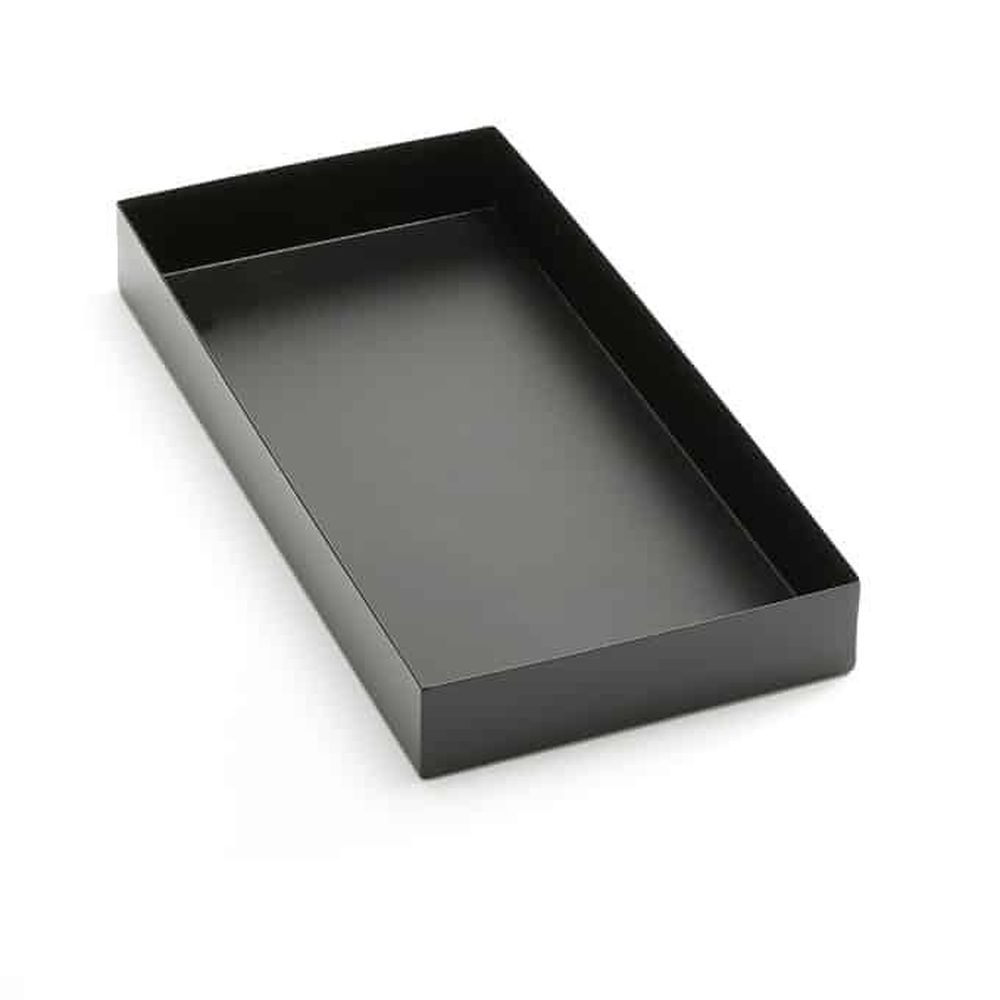 American Metalcraft Black Stainless Steel Twilight Rectangular Market Tray, 16-3/8 X 8-1/4 X 2 Inch Height