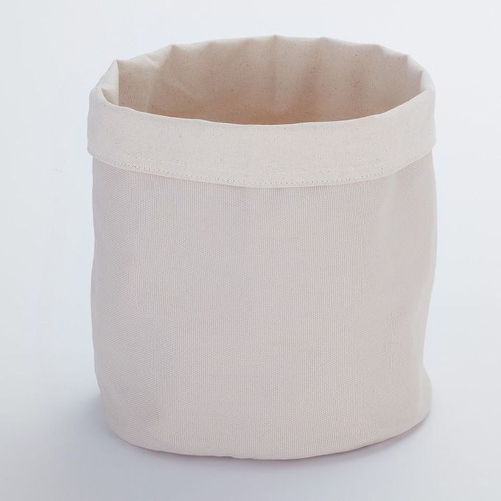 American Metalcraft Cream/gray Canvas Bag, 9 Inch Dia. X 10-3/8 Inch Height