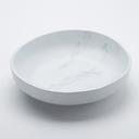 American Metalcraft White Marble Melamine Serving Bowl, 235 Ounce