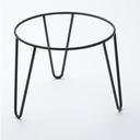 American Metalcraft Black Rubberized Round Stand, 7 inch Height