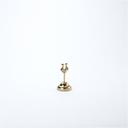 American Metalcraft Gold Harp Weighted Number Stand, 2 1/4 x 2 1/4 x 4 inch