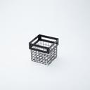 American Metalcraft Black Twilight Nestable Rectangle Basket, 6 7/8 x 6 3/8 x 6 inch