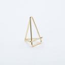 American Metalcraft Gold Geometric Card Holder, 1 3/4 x 1 1/8 x 2 inch