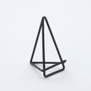 American Metalcraft Black Geometric Card Holder, 2 5/8 x 1 5/8 x 3 inch