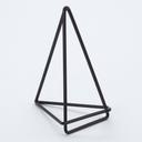 American Metalcraft Black Geometric Card Holder, 3 1/2 x 2 x 4 inch