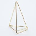 American Metalcraft Gold Geometric Card Holder, 3 1/2 x 2 x 4 inch