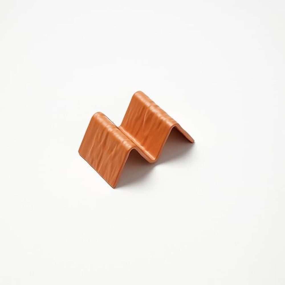 American Metalcraft Terracotta Faux Slate Melamine 1 And 2 Compartment Taco Holder, 5 X 3 X 2 Inch Height