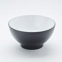 American Metalcraft Melamine Round Dual-Tone Finish Black/White Bowl, 85 Ounce