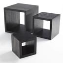 American Metalcraft Wood Riser Set, 5 x 7 x 9 inch -- 1 set