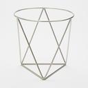 American Metalcraft Stainless Steel Geometric Pizza Stand, 7 x 7 inch