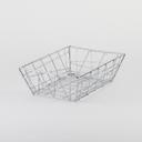 American Metalcraft Steel Chrome Finish Small Zorro Basket, 9 x 6 x 2 1/2 inch