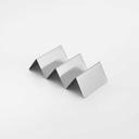 American Metalcraft Stainless Steel Three Compartment Taco Sandwich Holder, 4 x 8 x 2 inch