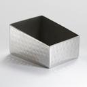 American Metalcraft Stainless Steel Hammered Finish Rectangular Sugar Packet Holder, 3 1/8 x 2 1/2 x 1 3/4 inch