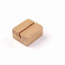 American Metalcraft Natural Bamboo Card Holder, 1 1/4 inch Length