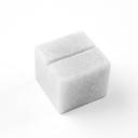 American Metalcraft White Square Marble Card Holder, 1 1/4 x 1 1/4 x 1 inch