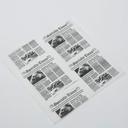 American Metalcraft Newspaper Print Fry Paper, 10 x 10 inch -- 1000 per case