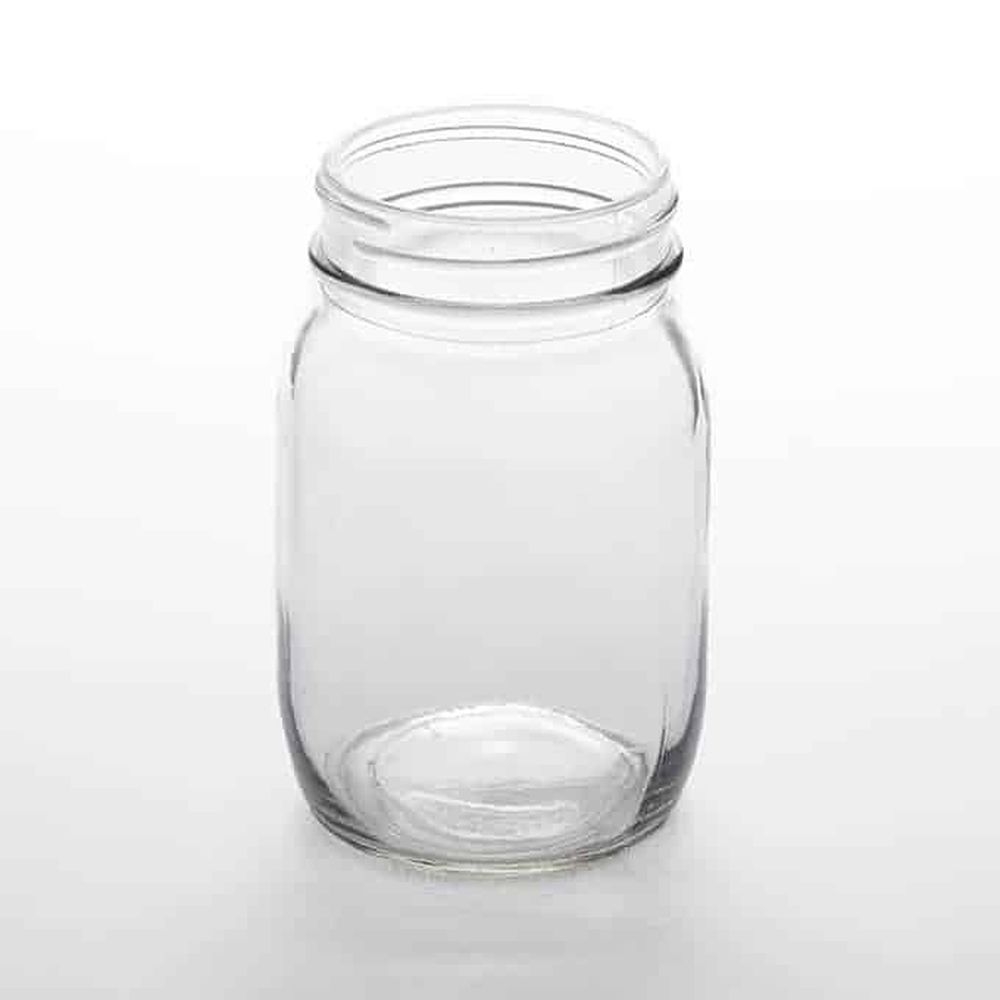 American Metalcraft Clear Glass 17 Ounce Mason Jar, 3 Inch Dia. X 5-3/8 Inch