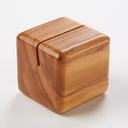 American Metalcraft Olive Wood Square Card Holder, 1 1/8 x 1 1/8 x 1 1/8 inch