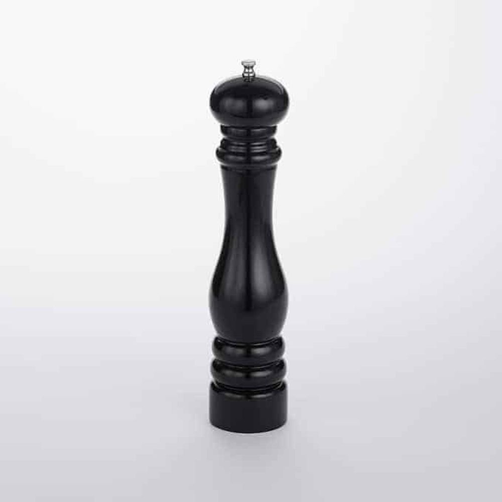 American Metalcraft Black Wood Pepper Mill, 12 Inch Height
