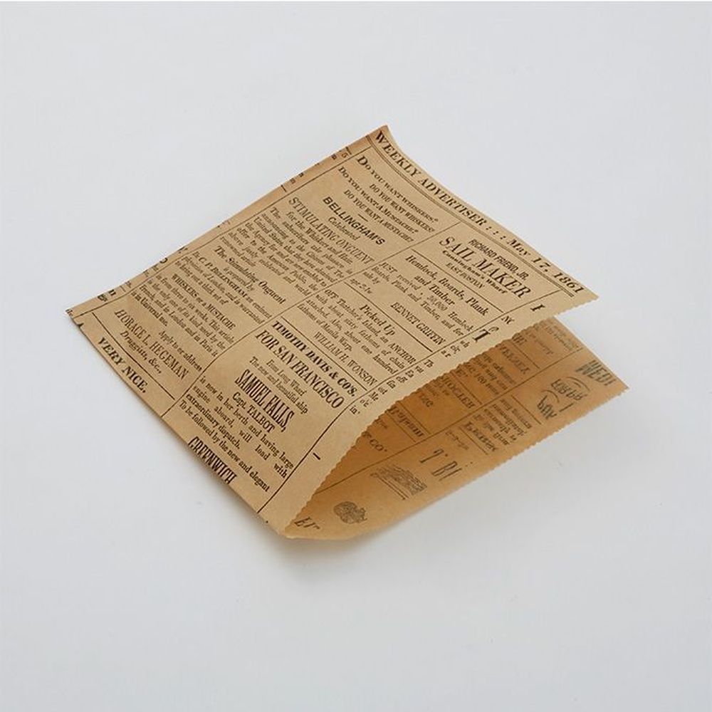 American Metalcraft Preformed Grease Resistant Natural Newspaper Fry Bag, 7 X 6 Inch -- 250 Per Case